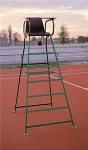 SEDIA ARBITRO TENNIS IN ACCIAIO C/SCOCCA DI SEDUTA