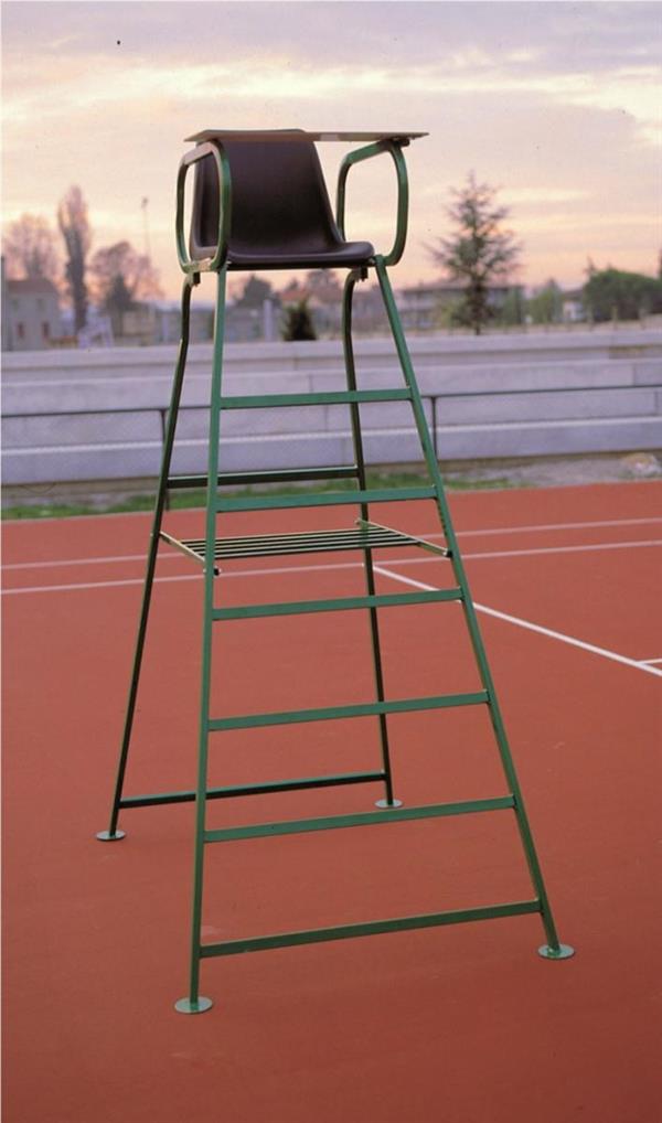 SEDIA ARBITRO TENNIS IN ACCIAIO C/SCOCCA DI SEDUTA