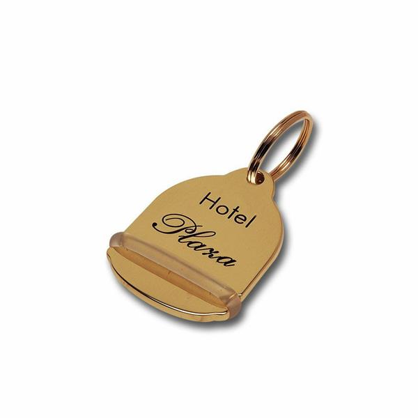 PORTACHIAVE OTTONE LUCIDO 45x65mm