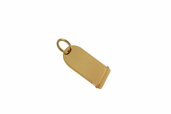 PORTACHIAVE OTTONE LUCIDO 85x45mm