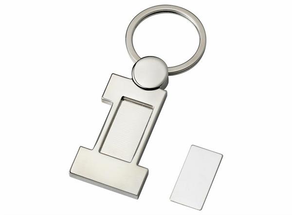 PORTACHIAVE 1 SILVER RETTANGOLARE
