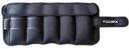 COPPIA POLSIERE/CAVIGLIERE APPESANTITE PESI ESTRAIBILI 2x2,5 kg NERO