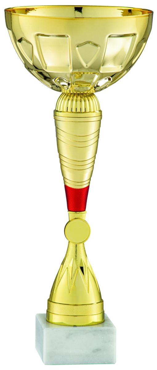COPPA SPORTIVA ORO/ROSSO Ø 8 h.22