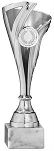 COPPA SPORTIVA PL. ARG Ø 5,5 cm. h.22 cm.