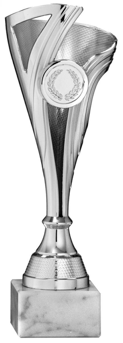 COPPA SPORTIVA PL. ARG Ø 5,5 cm. h.22 cm.