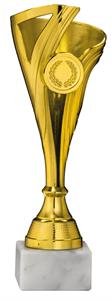COPPA SPORTIVA PL. ORO Ø 5,5 cm. h.22 cm.