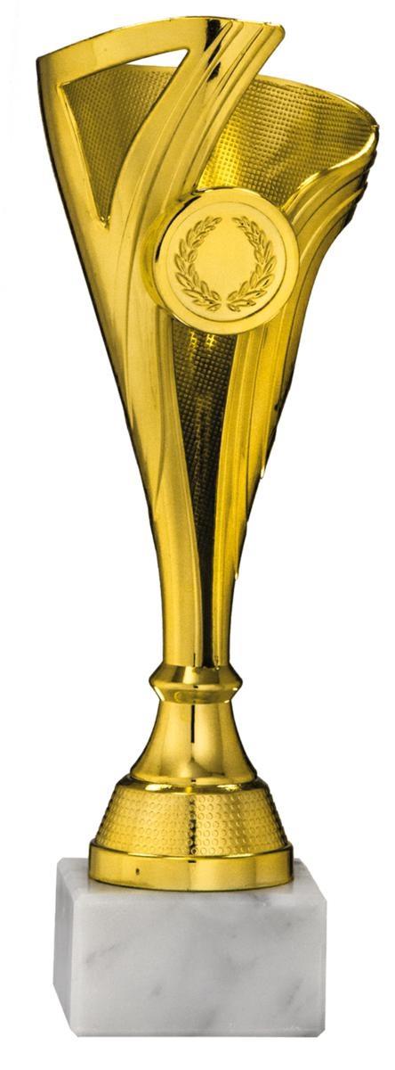 COPPA SPORTIVA PL. ORO Ø 5,5 cm. h.22 cm.