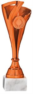 COPPA SPORTIVA PL. BRONZO Ø 5,5 cm. h.22 cm.