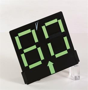 TABELLONE CAMBIO GIOCATORI 40X40 MANUALE BIFACCIALE