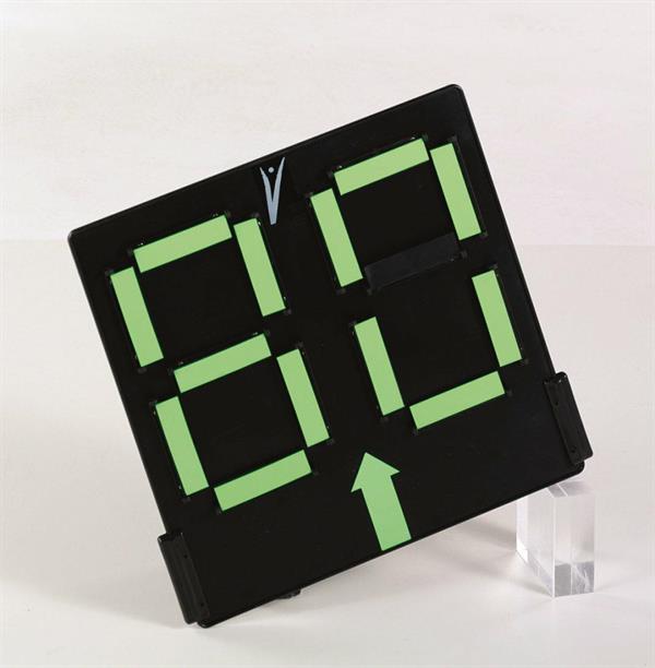 TABELLONE CAMBIO GIOCATORI 40X40 MANUALE BIFACCIALE